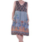 Vestido sin mangas con estampado multicolor La Cera