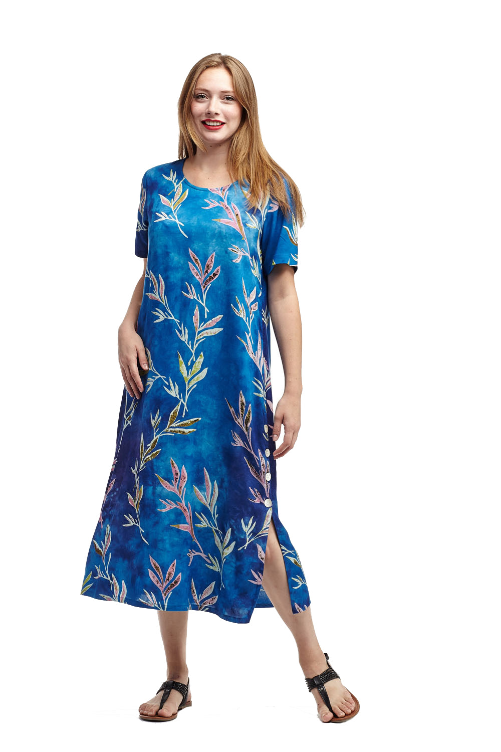 La Cera Short Sleeve A-Line Dress - La Cera