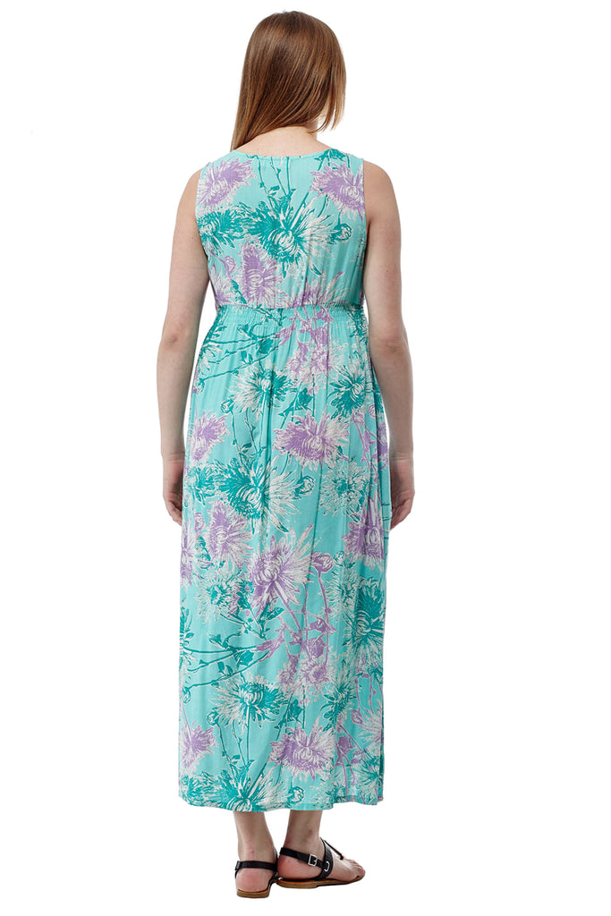 La Cera Sleeveless V-Neck Maxi Dress - La Cera