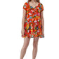 Vibrant Floral Tiered Georgette Dress