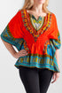 La Cera Abstract Print Kimono Shirt - La Cera - 1