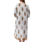 La Cera Long Sleeve Printed Caftan - La Cera