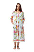 100% Cotton Floral Print Caftan - La Cera