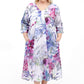 La Cera Women's Plus Size High-Low Printed Caftan - La Cera - 1