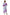 La Cera Women's High-Low Printed Caftan - La Cera