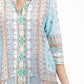La Cera 3/4 Sleeve Front Printed Top - La Cera - 2