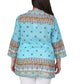 Plus Size Mosaic Border Print Tunic - La Cera