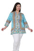 Plus Size Mosaic Border Print Tunic - La Cera