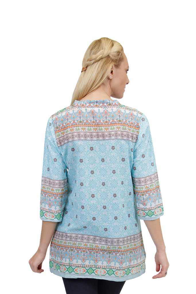 Mosaic Border Print Tunic - La Cera