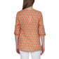 Block Print Tunic With Tonal Embroidery - La Cera