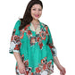 Plus Size Pop Art Floral Release Print Tunic - La Cera