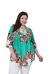 Plus Size Pop Art Floral Release Print Tunic - La Cera