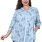 Plus Size Fern Print Release Print Tunic