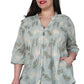 Plus Size Fern Print Release Print Tunic