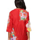 Floral Border Print Tunic with Release Pleats - La Cera
