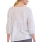 La Cera Multicolored Embroidered Top - La Cera