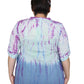 Plus Size Tie Dye Pleated Tunic
