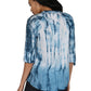 Túnica plisada con efecto tie-dye