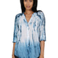 Túnica plisada con efecto tie-dye