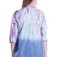Túnica plisada con efecto tie-dye