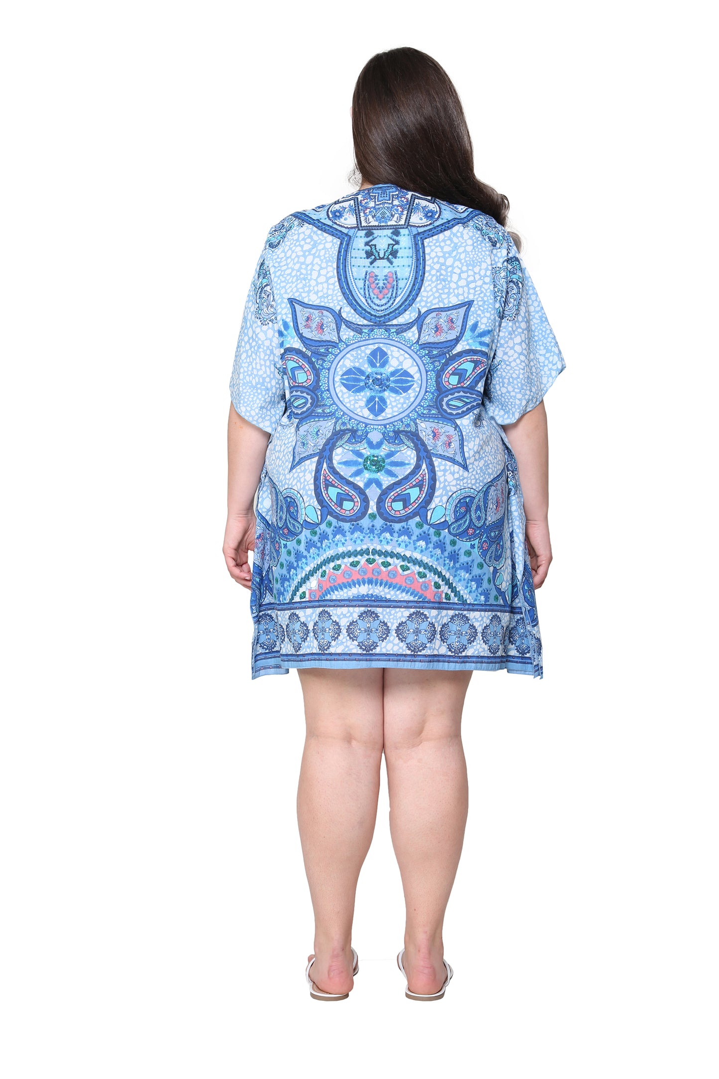 100% Cotton Paisley Print Tunic - La Cera