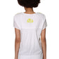 La Cera Cap Sleeve Hand Embroidered White Top - La Cera
