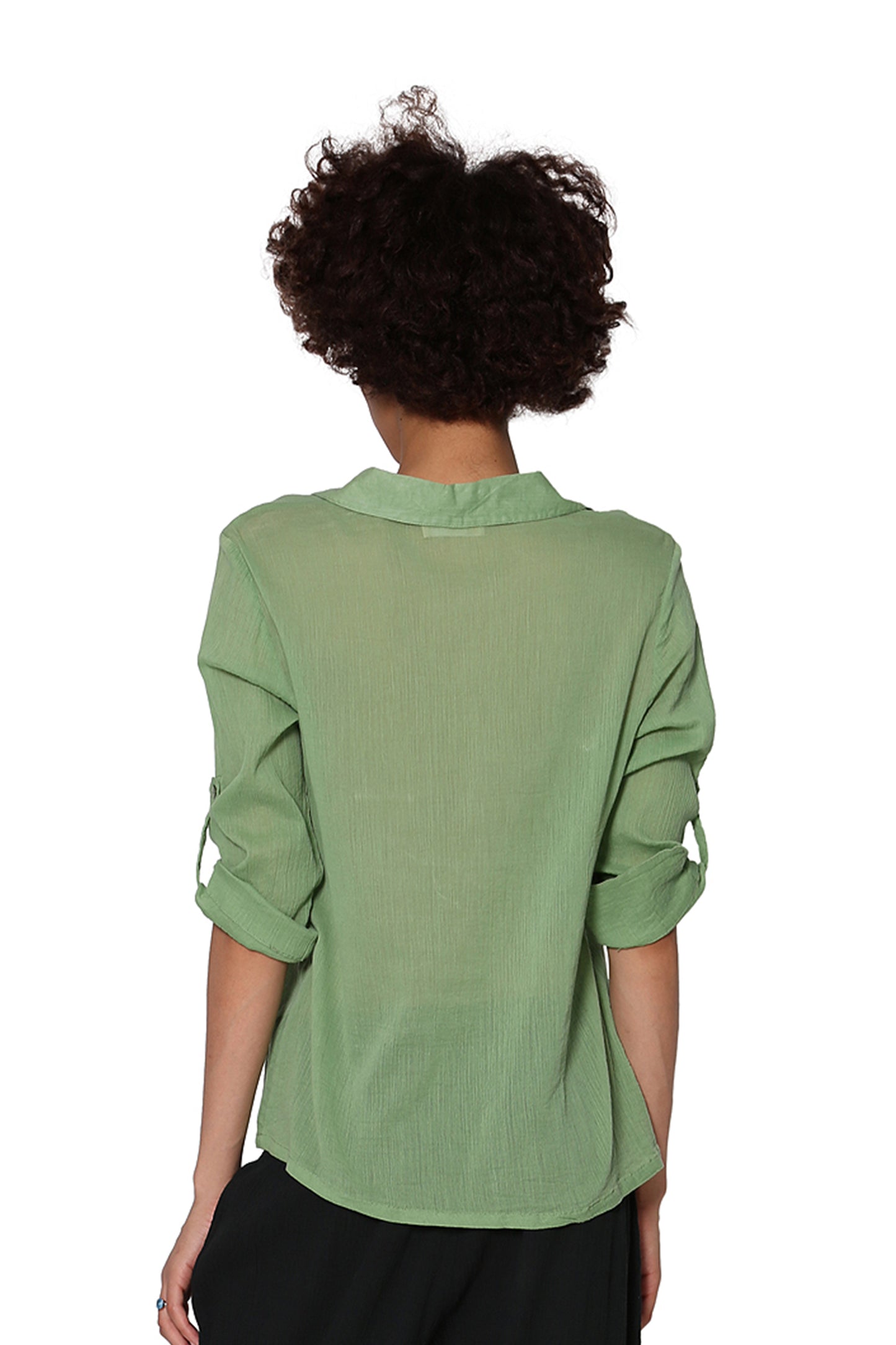 Camisa Campamento De Gasa De Algodón