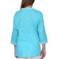 La Cera Floral Embroidered Tunic Top - La Cera