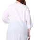 La Cera Plus Size Applique Top - La Cera