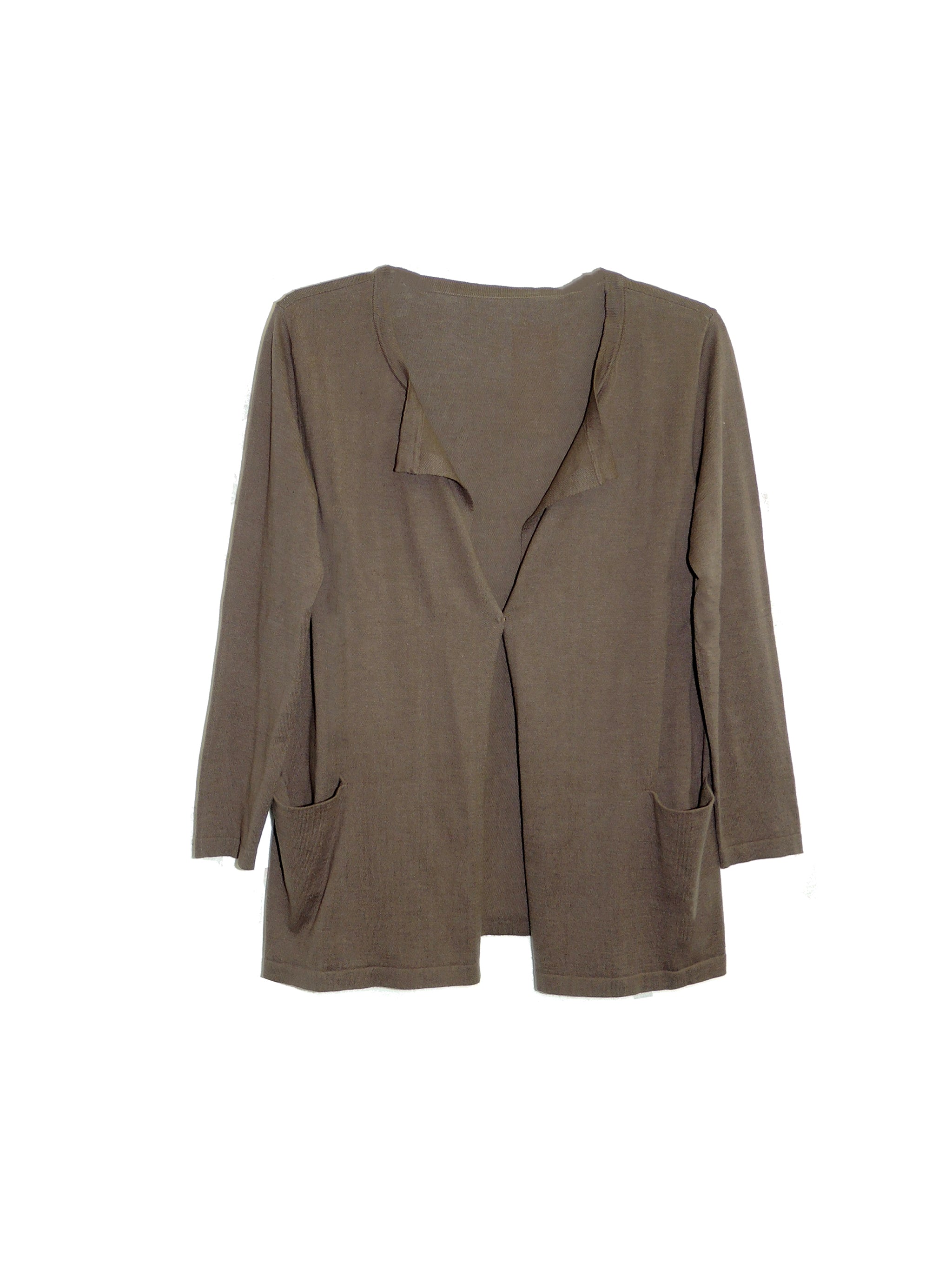 Plus Size La Cera Long Sleeve Waterfall Cardigan
