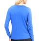 La Cera Long Sleeve Cardigan with Pockets - La Cera