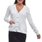 La Cera Long Sleeve Cardigan with Pockets - La Cera
