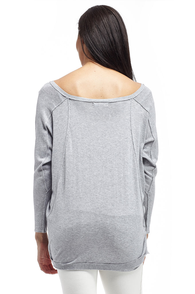 La Cera V-Neckline Pullover Sweater - La Cera