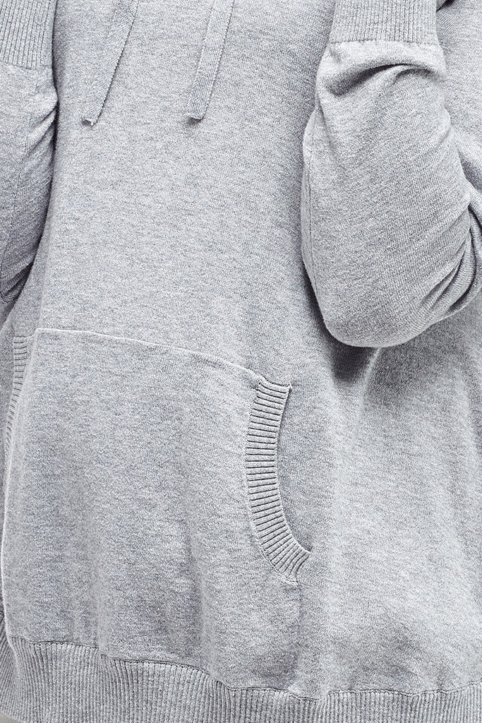 La Cera Drawstring Hooded Pullover Sweater - La Cera - 4
