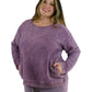 Top de manga larga de punto acanalado otomano - Talla grande