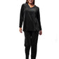 La Cera Long Sleeve Velour Set - La Cera