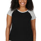 The Comfort Collection Plus Size Duo Tone Tee - La Cera