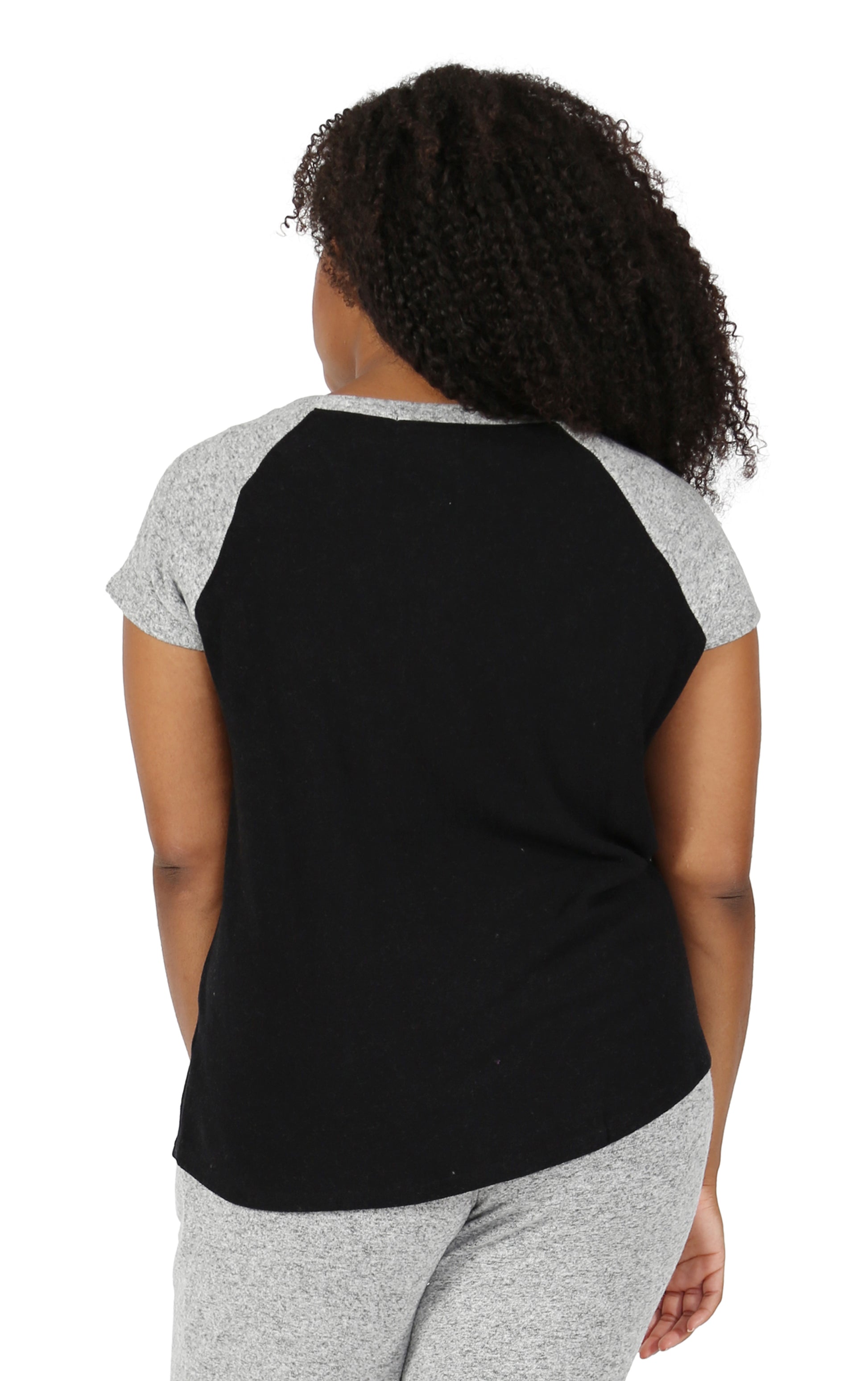 The Comfort Collection Plus Size Duo Tone Tee - La Cera