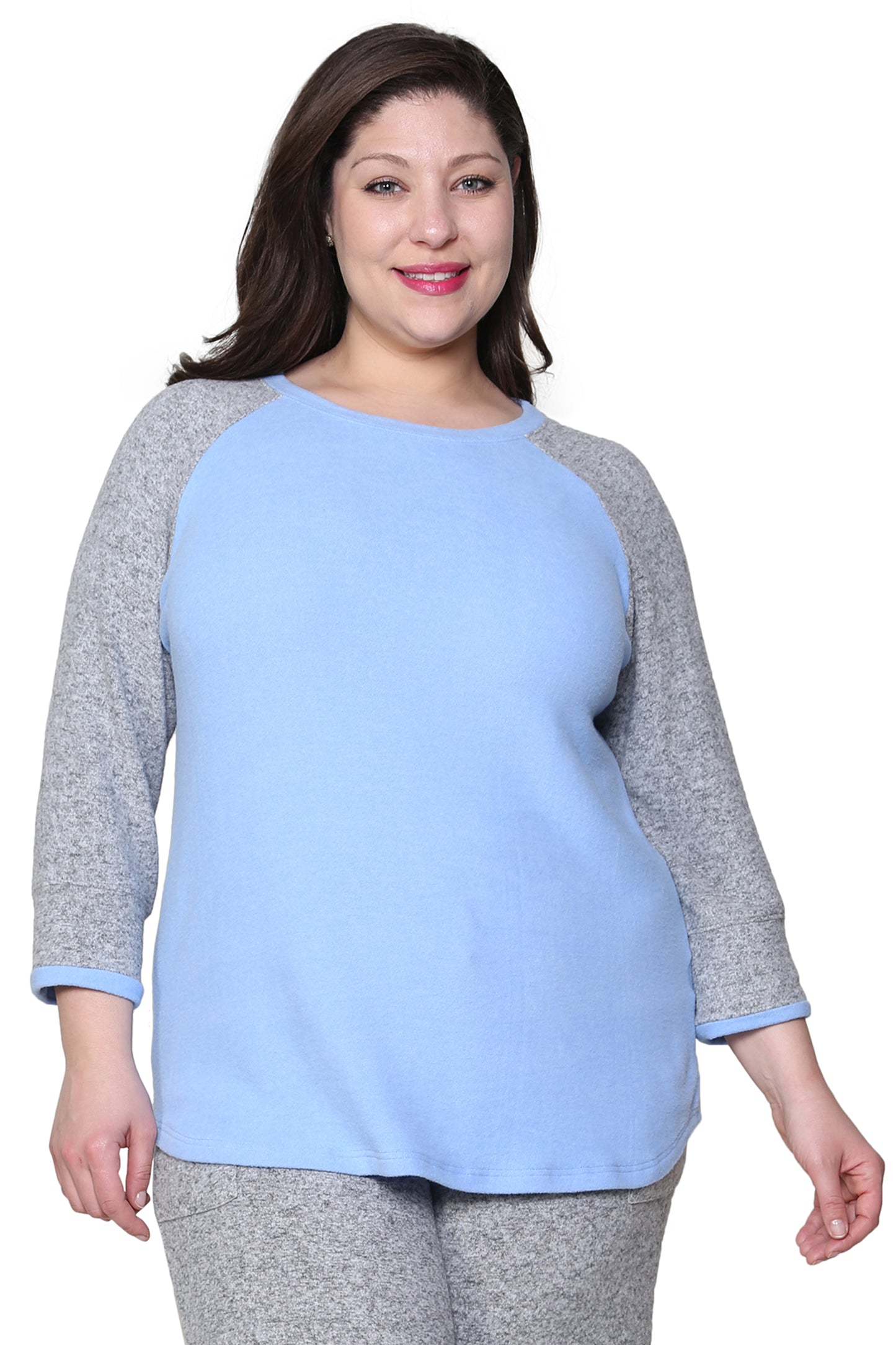 Comfort Collection Plus Size Baseball Tee - La Cera