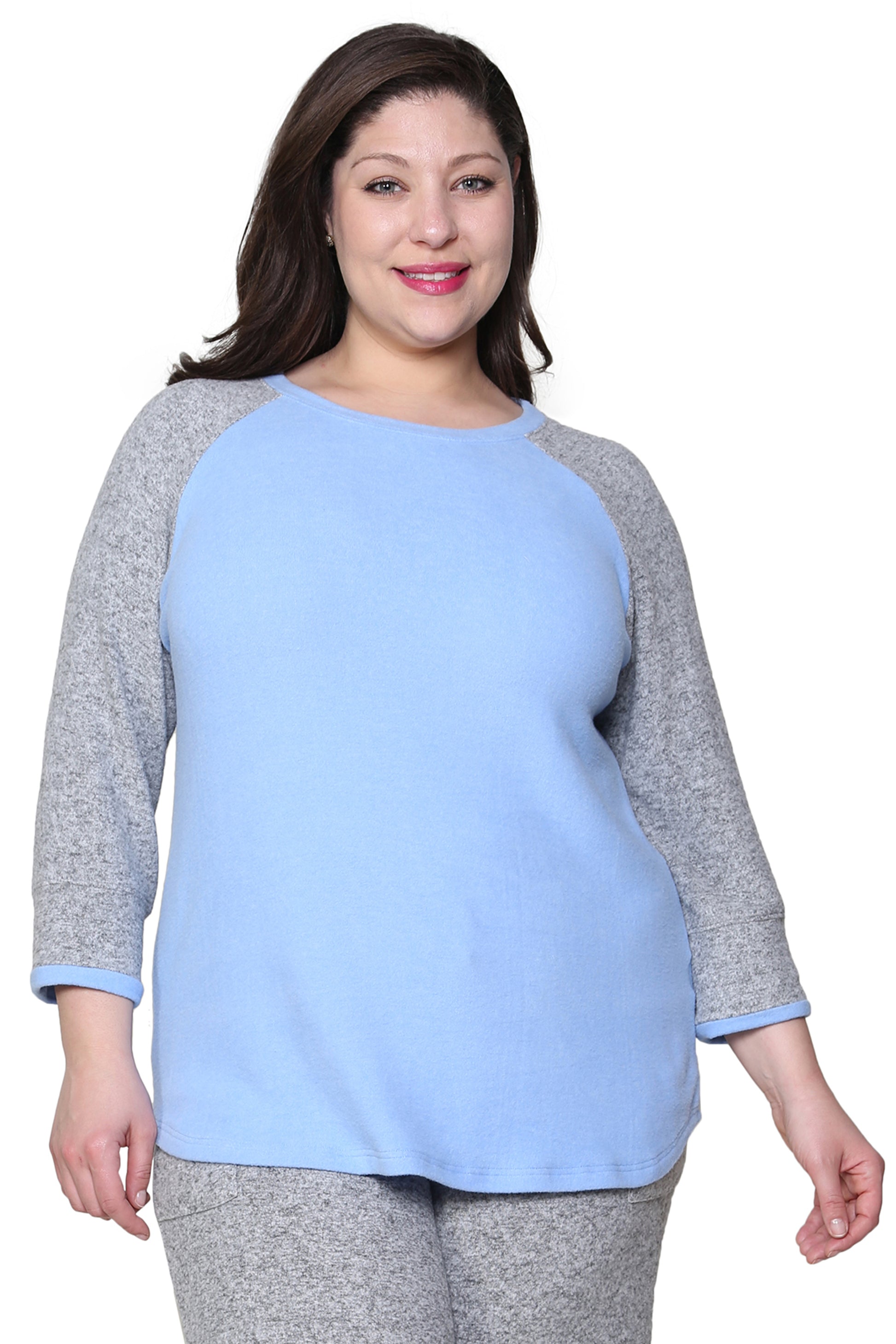 Comfort Collection Plus Size Baseball Tee - La Cera