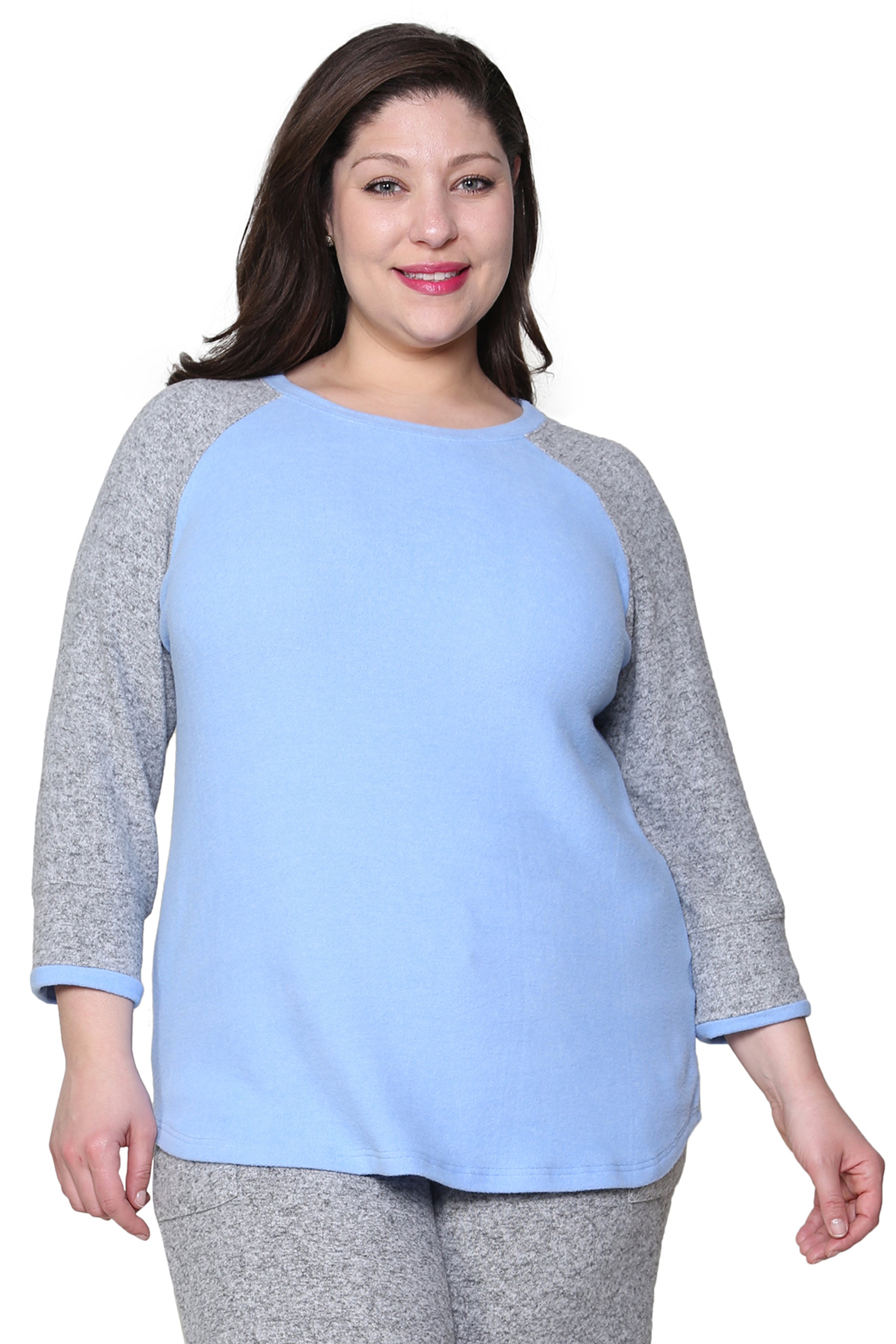 Comfort Collection Plus Size Baseball Tee - La Cera