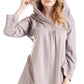 La Cera Embroidered Hooded Tunic - La Cera