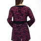 Velour Burnout Jacquard Trimmed Tunic - La Cera