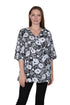 Cotton Knit Faux Wrap Top - La Cera