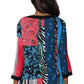 Top de patchwork negro La Cera