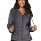 La Cera Plush Hooded Fleece Jacket - La Cera