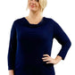 Top liso con cuello vuelto La Cera de talla grande