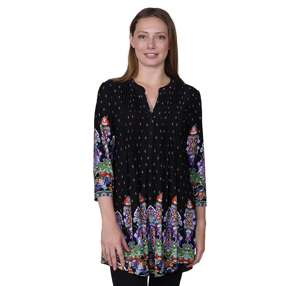 Túnica con estampado de cachemira Renaissance La Cera