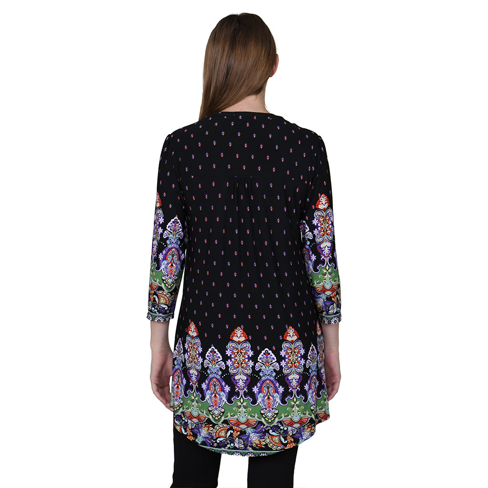 Túnica con estampado de cachemira Renaissance La Cera