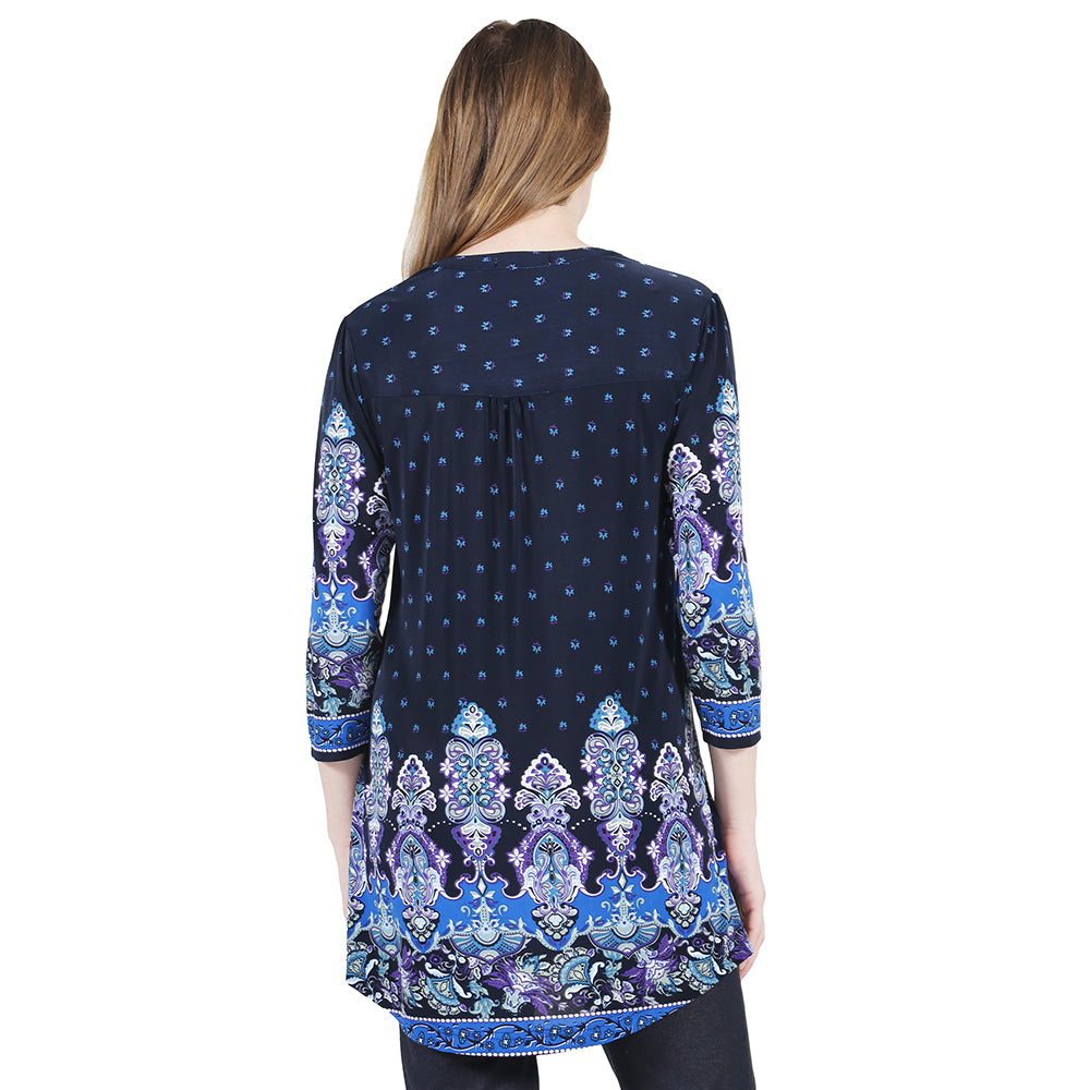 Túnica con estampado de cachemira Renaissance La Cera